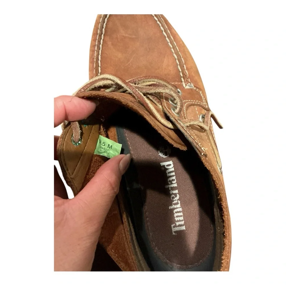 Timberland Classic Boat Chukka Shoes Brown Nubuck Men’s 9.5 M